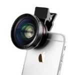 TECHO® Universal Professional HD Camera Lens Kit for iPhone 6s / 6s Plus / 6 / 5s, Samsung Galaxy S6 / S5, Mobile Phone (0.45x Super Wide Angle Lens + 12.5x Super Macro Lens + 37mm Thread Clip Holder)