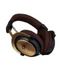 Basstyle TH-5001 Professional Monitor Headphones Over-Ear Stereo DJ Headphones for Studio Broadcasting Radio Station Intercoms and Mobile Phones Home Mini Hi-fi Systems with 3.5mm 6.3mm Jack (Gold)