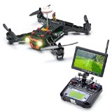 Eachine Racer 250 FPV Quadcopter Drone with HD Camera Eachine I6 2.4G 6CH Transmitter 7 Inch 32CH Monitor RTF Mode 2