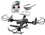 Holy Stone X400C FPV RC Quadcopter Drone with Wifi Camera Live Video One Key Return Function Headless Mode 2.4GHz 4 Chanel 6 Axis Gyro RTF Left and Right Hand Mode Bundle with Goggles