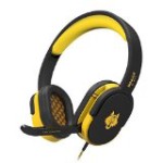 Bingle G830YL Stereo Computer Gaming Headphone Comfort Headband Headset with Dual 3.5mm In-line Volume Control + Noise Cancelling Deep Bass Mic for Online PC Laptop Notebook E-sports Game(Yellow)