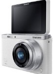 Samsung NX Mini 20.5MP CMOS Smart WiFi & NFC Mirrorless Digital Camera with 9mm Lens and 3″ Flip Up LCD Touch Screen (White)