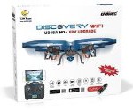 UDI U818A WiFi FPV RC Quadcopter Drone with HD Camera – 2.4GHz 4 CH 6 Axis Gyro RTF Includes BONUS BATTERY + Power Bank (Quadruples Flying Time)