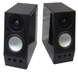 TINY HI-FI Audiophile Speakers – TOO Slim+ 2-Way Bi-Amplified in Black-Granite