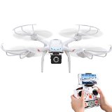 Babrit Uplay FPV Wifi RC Quadcopter Remote Control Drone with HD 720P Camera One Key Return Function Headless Mode