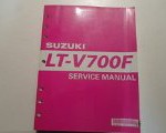 2004 Suzuki LT V700F Service Manual LT-V700FK4 SPINE DAMAGE Reviews