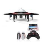 DBPOWER UDI U845 WiFi FPV UFO Quadcopter Drone with HD Camera 2.4G 4CH 6 Axis Gyro RTF Low Voltage Alarm, Gravity Induction and Headless Mode Includes Bonus Battery