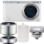 Samsung NX Mini EV-NXF1ZZB4HUS Wireless Smart 20.5MP Mirrorless Digital Camera with 2.96-Inch LCD (White)